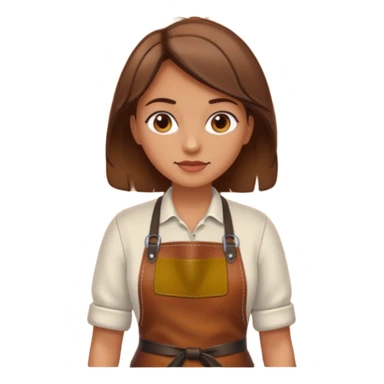 Leather Craft Worker woman  sticker