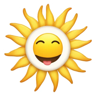 A rising sun that is happy to be on the sunny side sticker