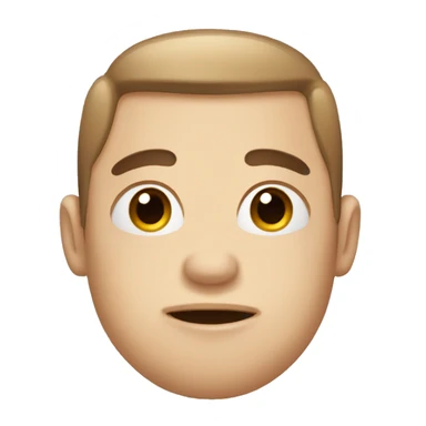 emoji with a really big forehead, big eyebrows, big lips, white skin color, a mole on right cheek, long hair, only one emoji. sticker