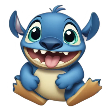 Stitch Disney avec canard sticker