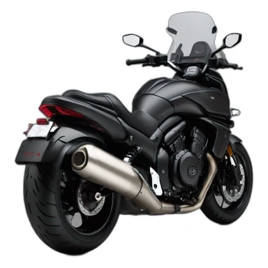 Yamaha Vmax negra mujer motera sticker