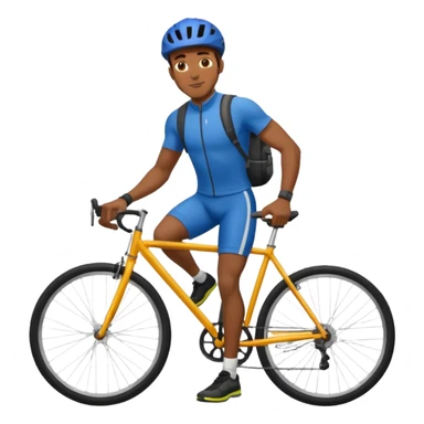 Urban Bike Courier black man  sticker