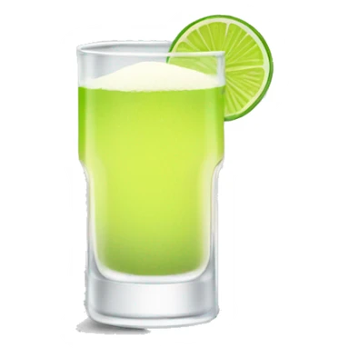 Tequilla shot with lime and salt sticker