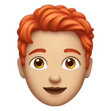 🤷🏻‍♀️ with red hair sticker