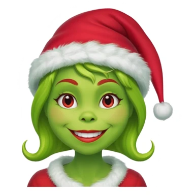 Grinch woman sticker