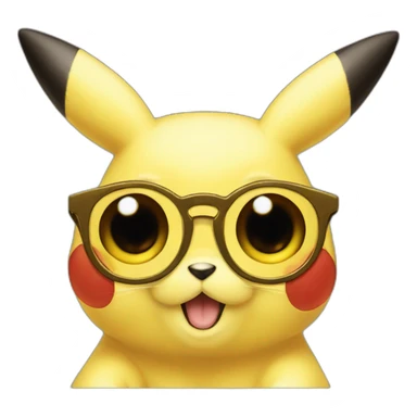 Pikachu avec des lunettes de soleil sticker