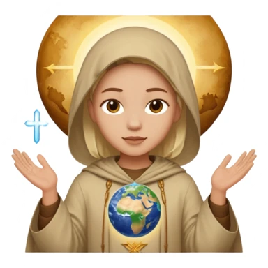 earth vith blessing sticker