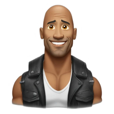 the rock jonson sticker
