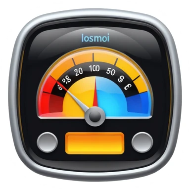 a bar with a meter that has different colors on it  sticker