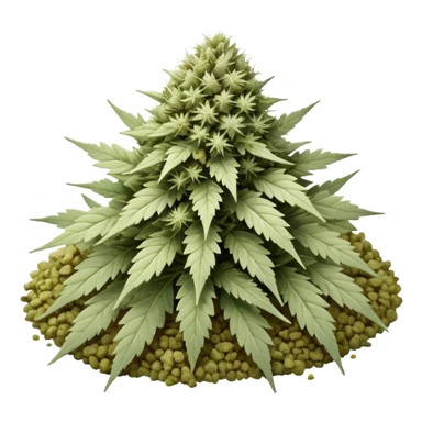 white color marijuana sticker