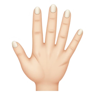 A small finger in the large pic sticker