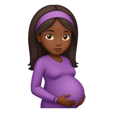 Une fille africaine enceinte  sticker