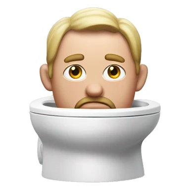 John pork in a Skibidi toilet  sticker