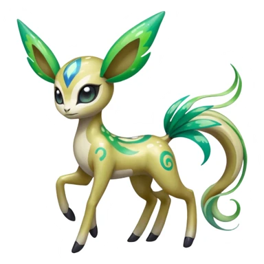 Colorful Shiny Edgy Cool Badass Painted Splashed Exotic Meloetta-Palkia-Virizion-Fakémon-creature-hybrid sticker