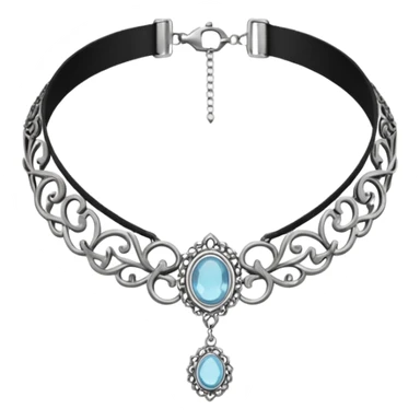 Choker necklace sticker