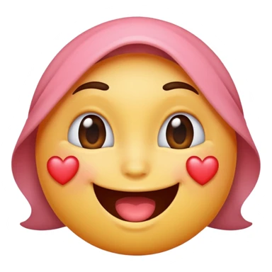 A single emoji that's feeling extreme happiness. Blushing and feeling in love. Grinning and smiling and making a kissy face. Something sweet and perfect to send to someone you love. Not a familiar love something deep and profound. Something unique. sticker