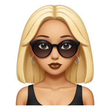 doja cat wear black sun glasses sticker