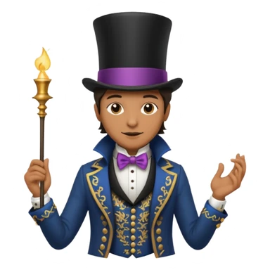 Magician with top hat,Street Performers. sticker
