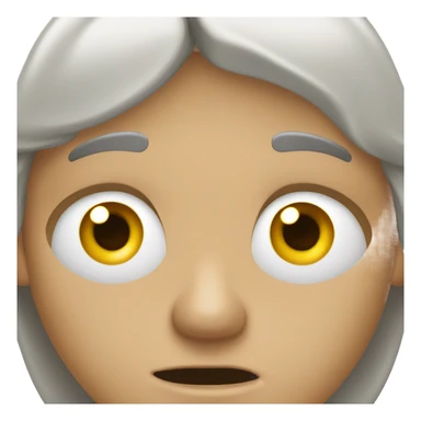 carita con ojos de dolaer sticker