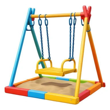 children's swing and sandbox sticker
