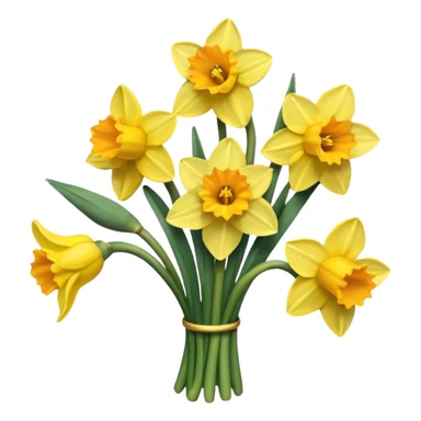 a bunch of daffodils sticker