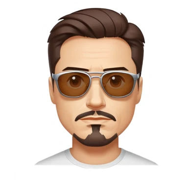 Tony Stark wearing sunglasses, genius billionaire sticker