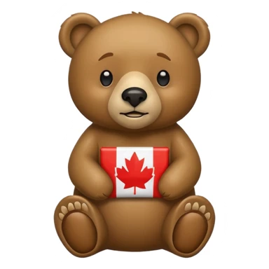 canadian bear sticker