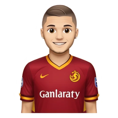 Mauro icardi Galatasaray formasıyla gol sevinci yapıyor sticker