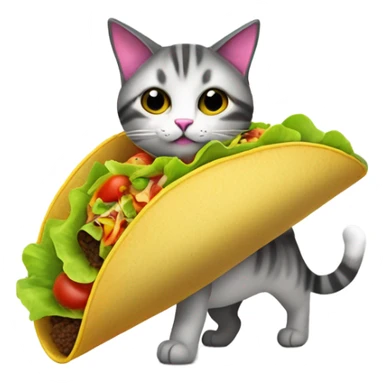 Cat wearing a taco costume  sticker