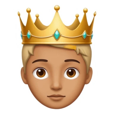 aggiungi una corona sulla testa sticker