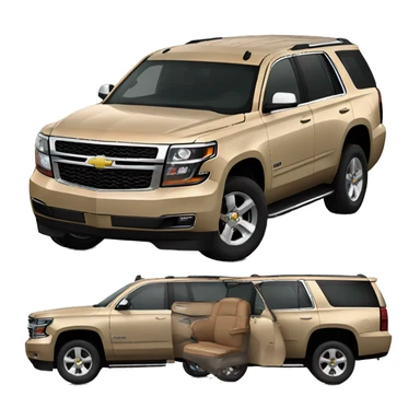 Tan Chevy Tahoe sticker