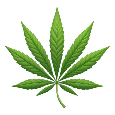 white marijuana icon sticker