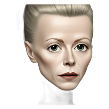 Christiane f david bowie sticker