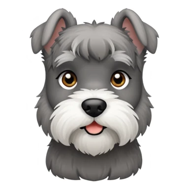 mini schnauzer emoji sticker