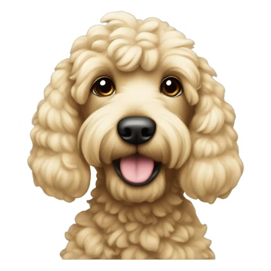 Blonde cockapoo in equafleece  sticker