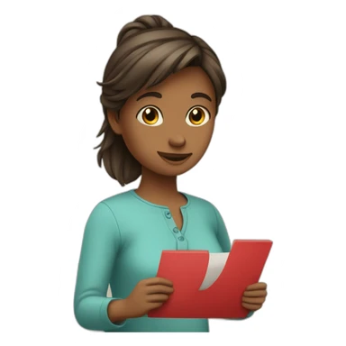 fille qui fait un cœur avec la lettre S sticker