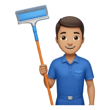 Window Cleaner man  sticker
