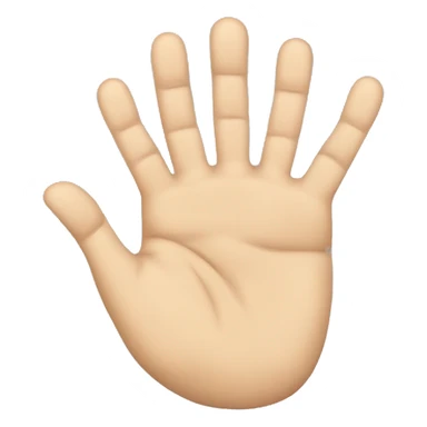 Hand with four and a half fingers  sticker