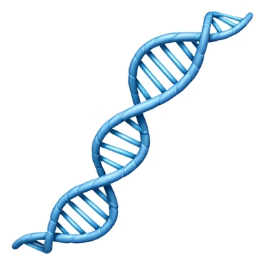 simple emoji of a DNA double helix sticker