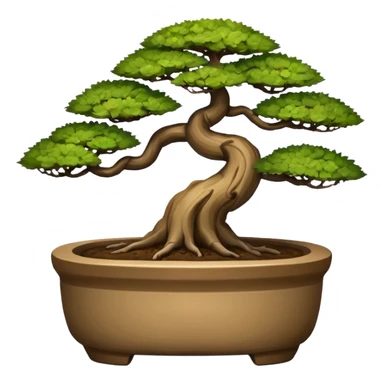 caveman art bonsai pot  sticker