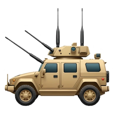 vehicle with electronic warfare equipment sticker