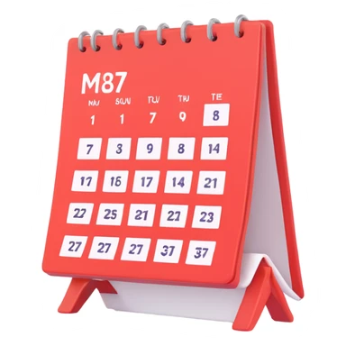 calendar week sticker