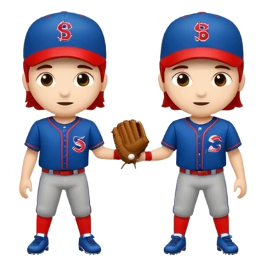 quiero dos equipos enemigos de baseball  sticker