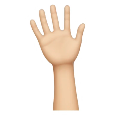 person reaching sticker