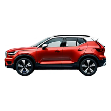 Red Volvo xc40 2024 sticker