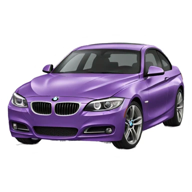 purple BMW sticker