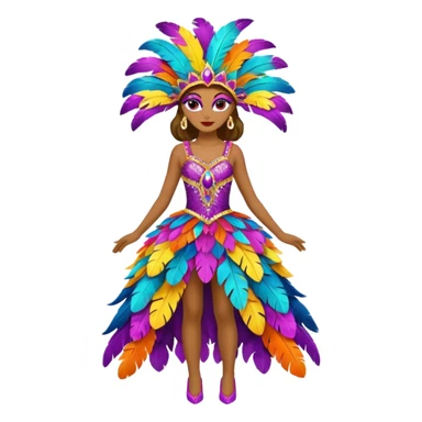 carnival costume,colorfull dress sticker