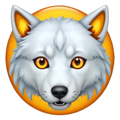 dire wolf eyes sticker
