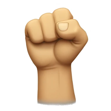 happy emoji pumping fist sticker