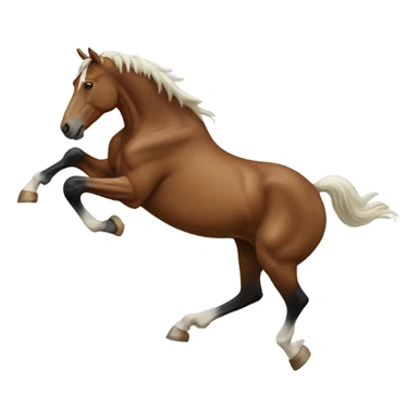 Horse jumping over the moon sticker